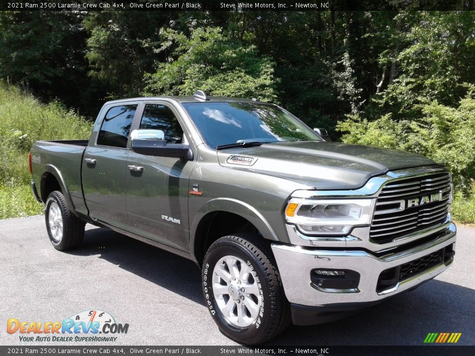 2021 Ram 2500 Laramie Crew Cab 4x4 Olive Green Pearl / Black Photo #4