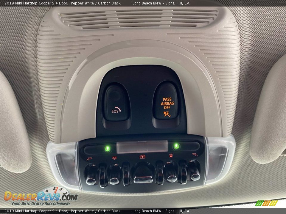 2019 Mini Hardtop Cooper S 4 Door Pepper White / Carbon Black Photo #30