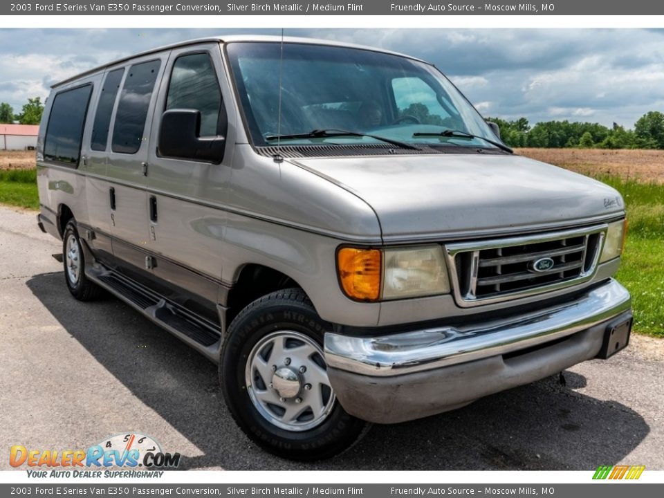 2003 Ford E Series Van E350 Passenger Conversion Silver Birch Metallic / Medium Flint Photo #1