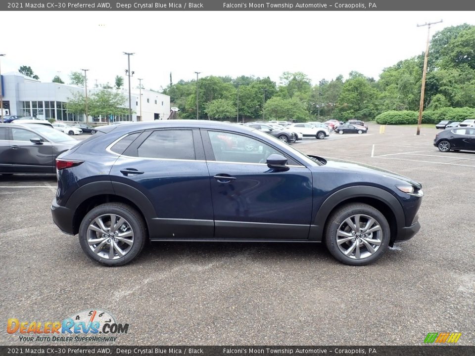 2021 Mazda CX-30 Preferred AWD Deep Crystal Blue Mica / Black Photo #1