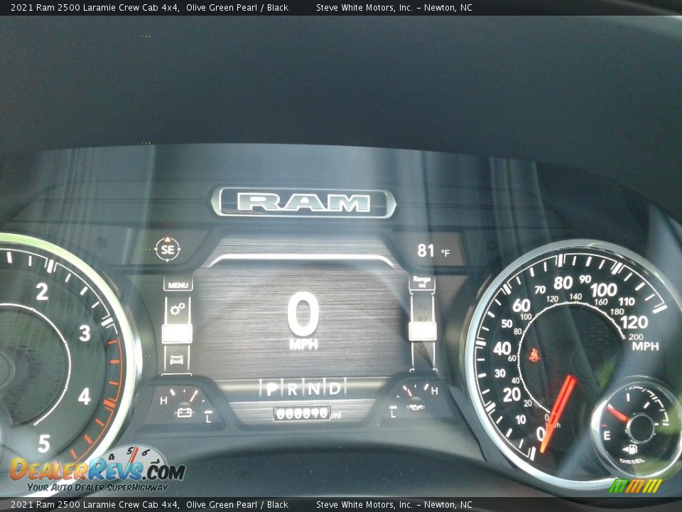 2021 Ram 2500 Laramie Crew Cab 4x4 Olive Green Pearl / Black Photo #23
