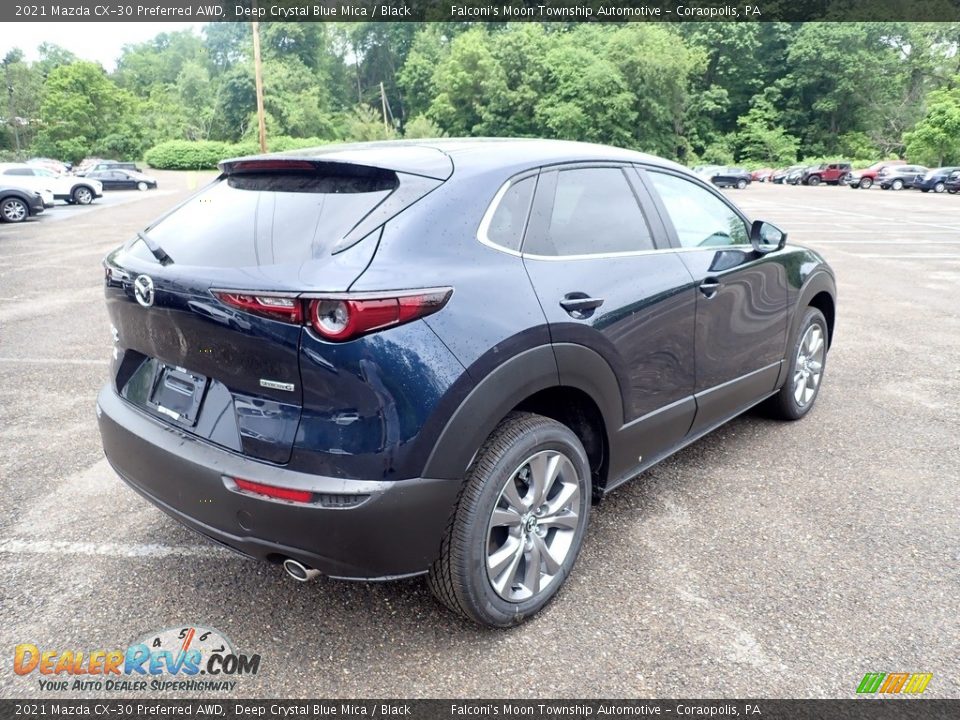 2021 Mazda CX-30 Preferred AWD Deep Crystal Blue Mica / Black Photo #2