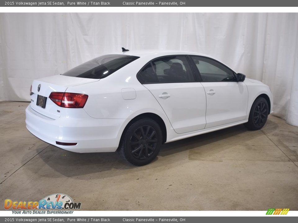 2015 Volkswagen Jetta SE Sedan Pure White / Titan Black Photo #2