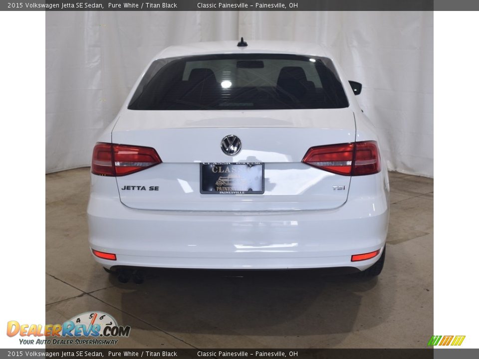 2015 Volkswagen Jetta SE Sedan Pure White / Titan Black Photo #3