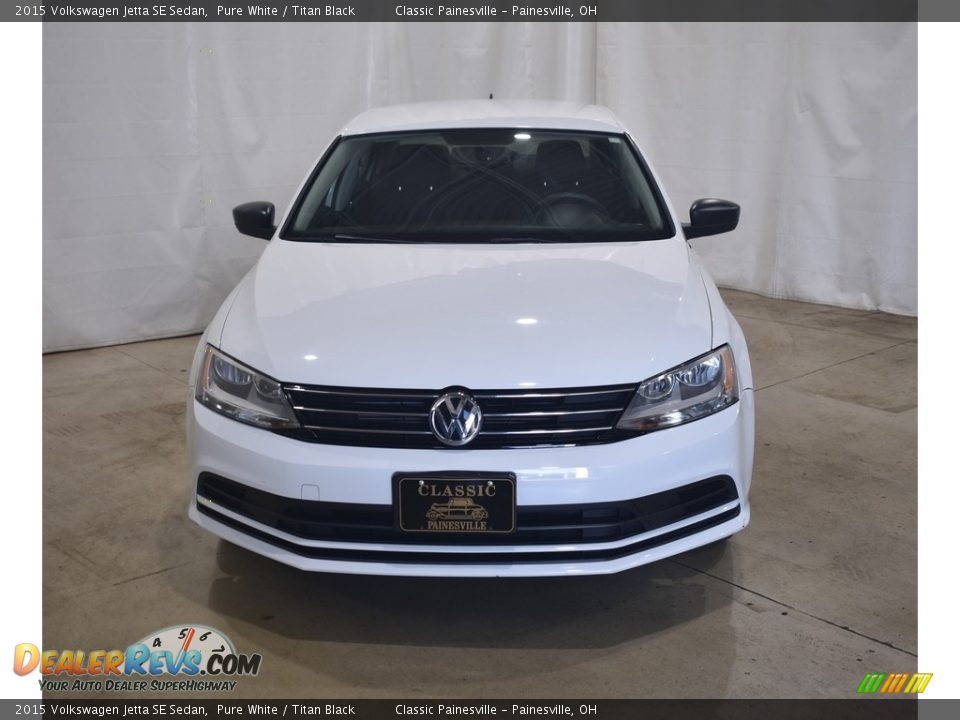 2015 Volkswagen Jetta SE Sedan Pure White / Titan Black Photo #4