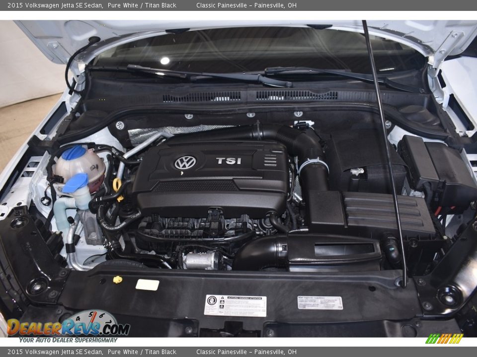 2015 Volkswagen Jetta SE Sedan Pure White / Titan Black Photo #6