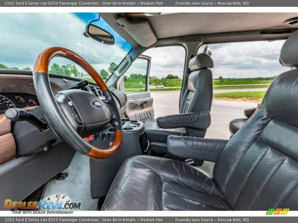 2003 Ford E Series Van E350 Passenger Conversion Silver Birch Metallic / Medium Flint Photo #19