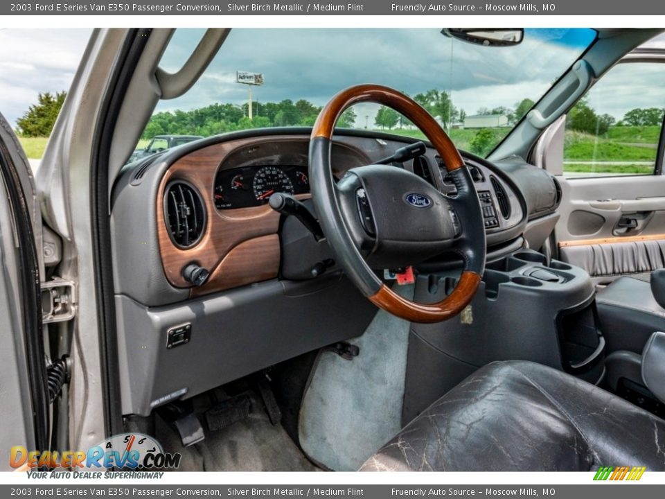 2003 Ford E Series Van E350 Passenger Conversion Silver Birch Metallic / Medium Flint Photo #20