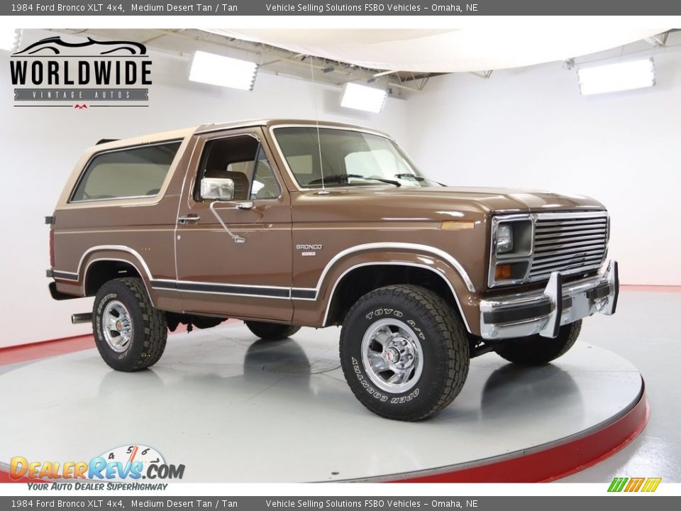 1984 Ford Bronco XLT 4x4 Medium Desert Tan / Tan Photo #1