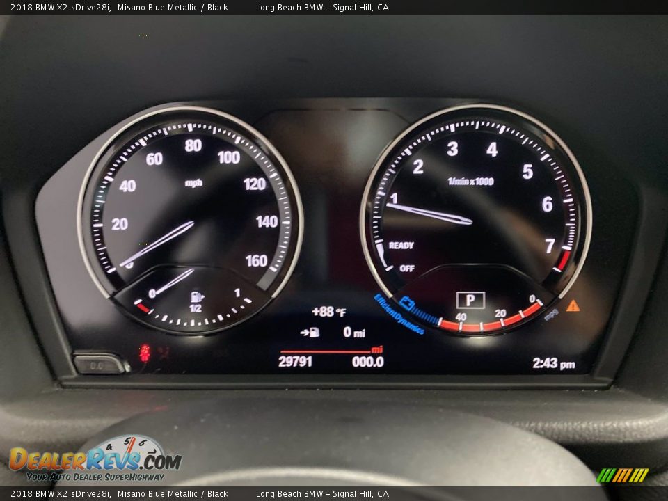 2018 BMW X2 sDrive28i Gauges Photo #21