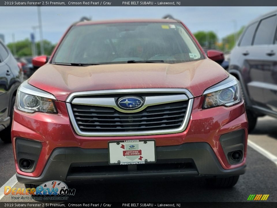 2019 Subaru Forester 2.5i Premium Crimson Red Pearl / Gray Photo #2