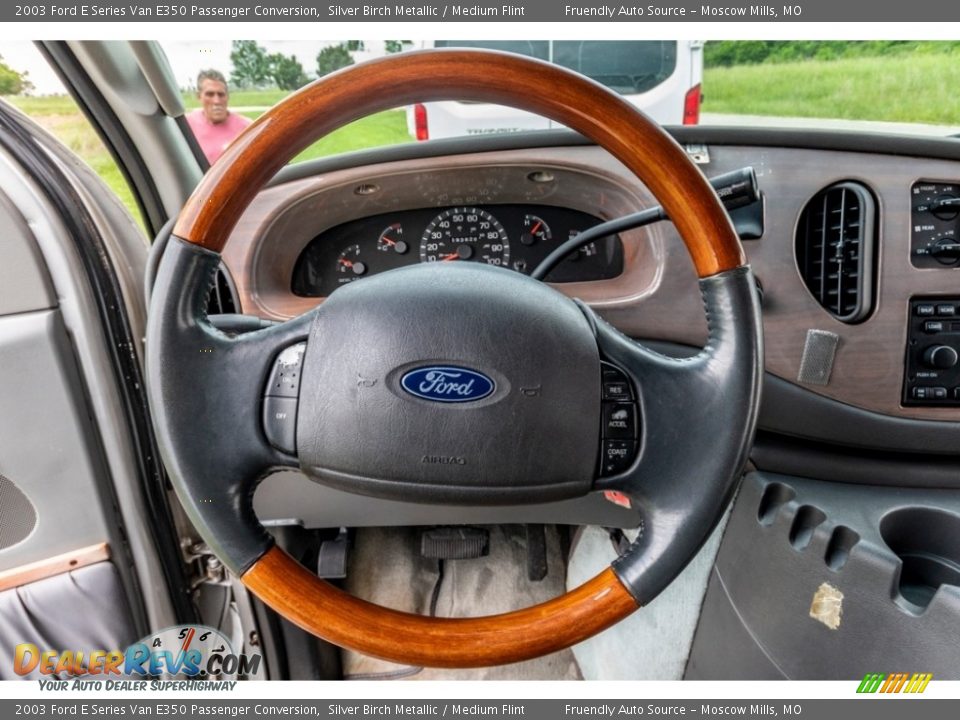 2003 Ford E Series Van E350 Passenger Conversion Silver Birch Metallic / Medium Flint Photo #31