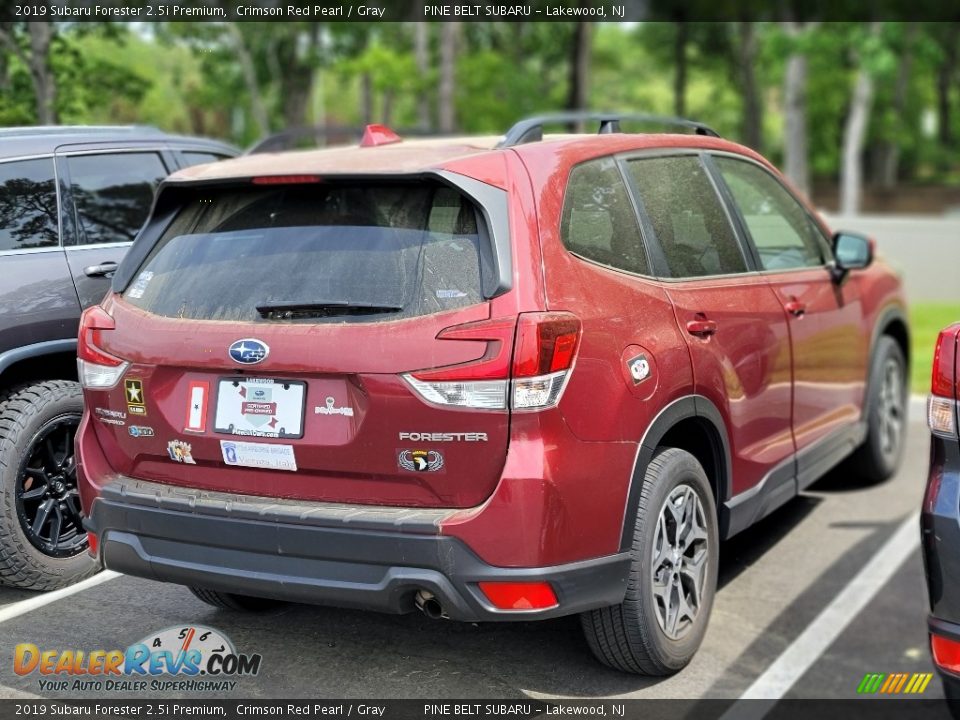 2019 Subaru Forester 2.5i Premium Crimson Red Pearl / Gray Photo #3