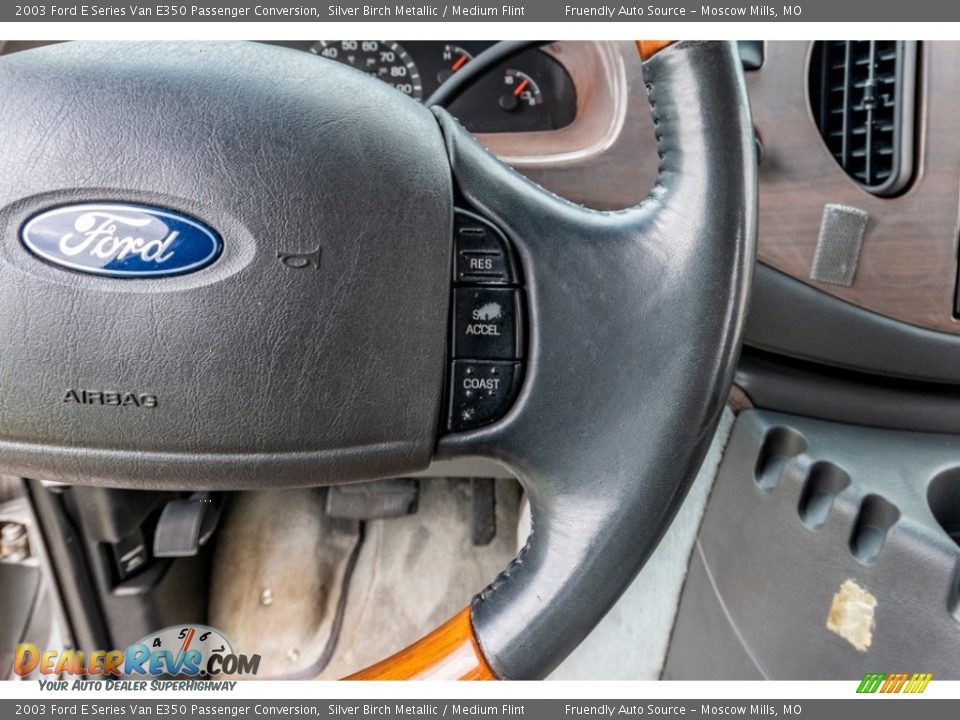 2003 Ford E Series Van E350 Passenger Conversion Silver Birch Metallic / Medium Flint Photo #33