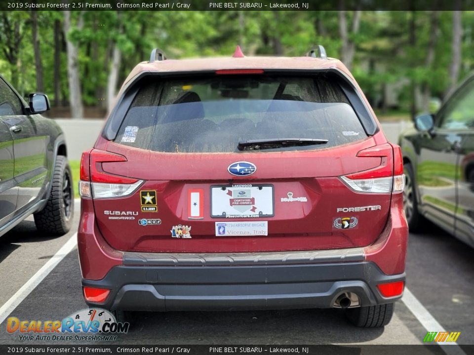 2019 Subaru Forester 2.5i Premium Crimson Red Pearl / Gray Photo #4
