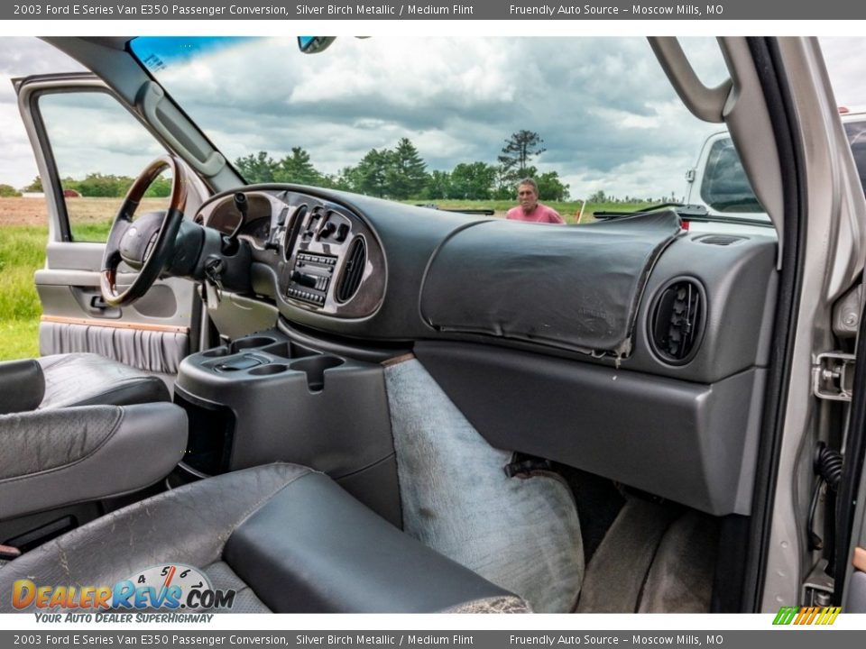 2003 Ford E Series Van E350 Passenger Conversion Silver Birch Metallic / Medium Flint Photo #35