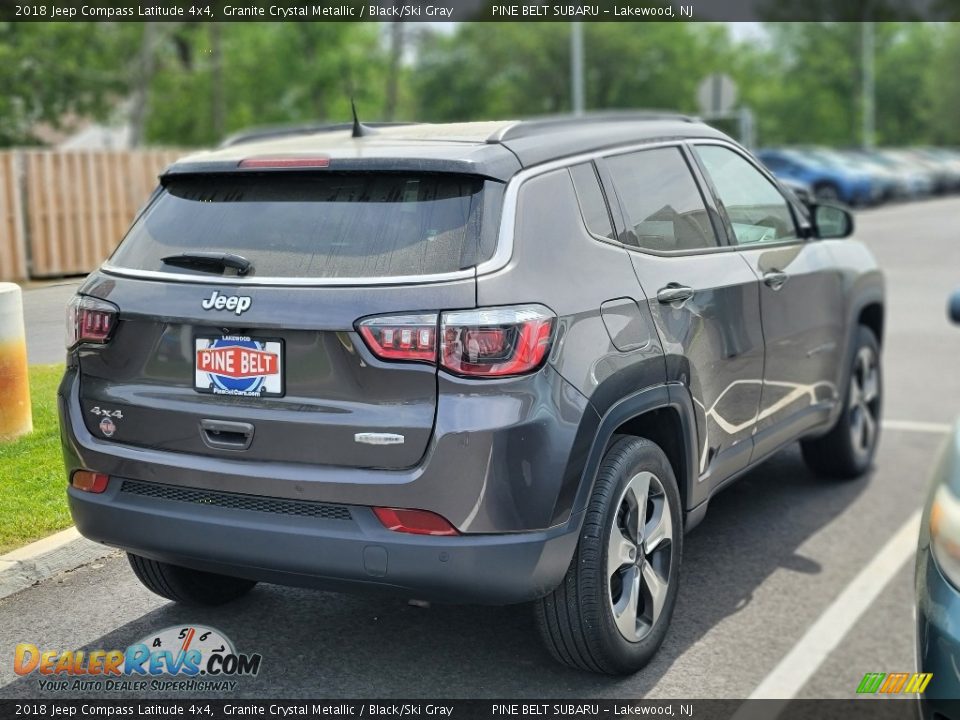 2018 Jeep Compass Latitude 4x4 Granite Crystal Metallic / Black/Ski Gray Photo #3