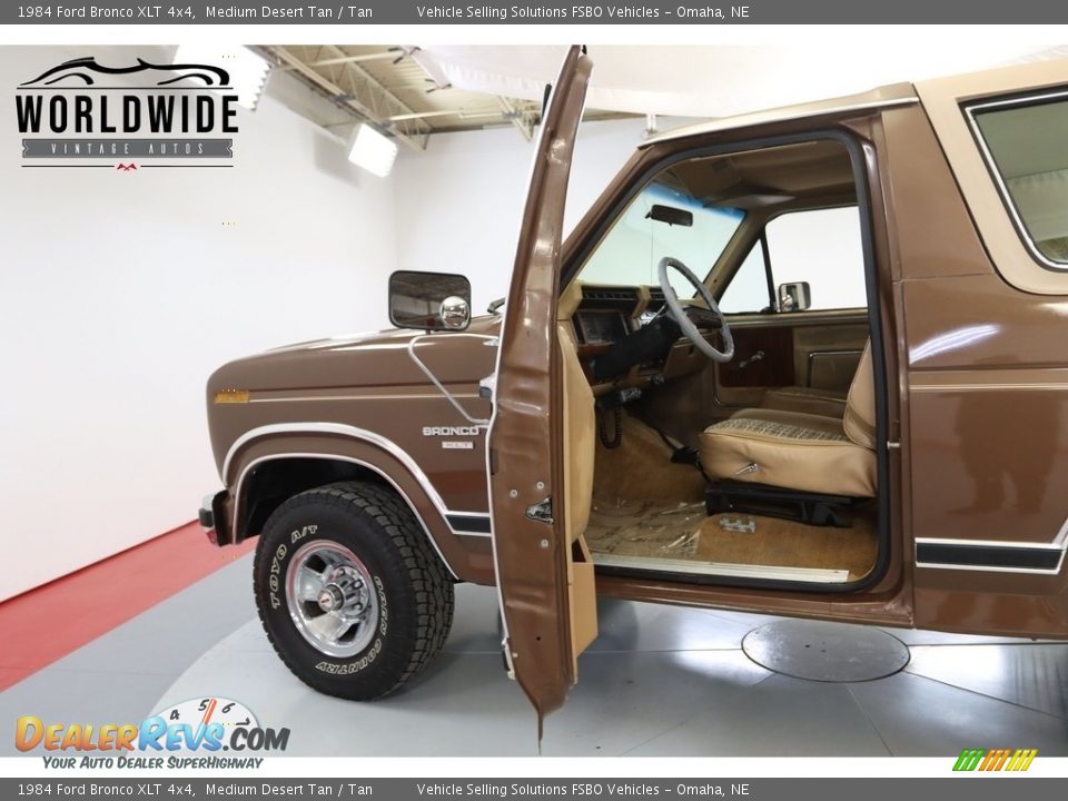 1984 Ford Bronco XLT 4x4 Medium Desert Tan / Tan Photo #11