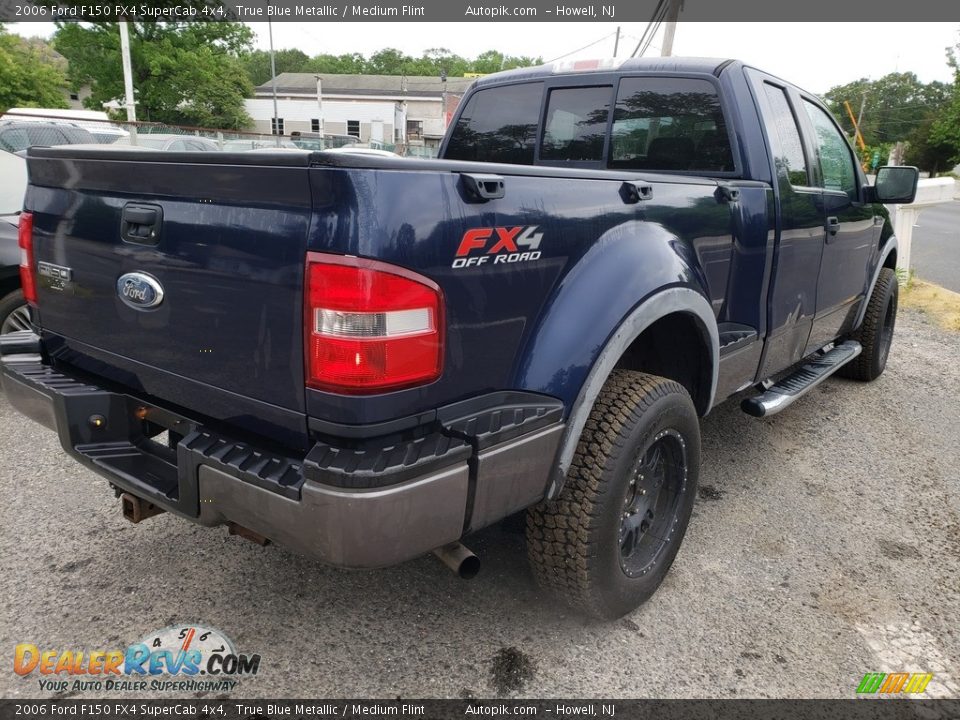 2006 Ford F150 FX4 SuperCab 4x4 True Blue Metallic / Medium Flint Photo #6