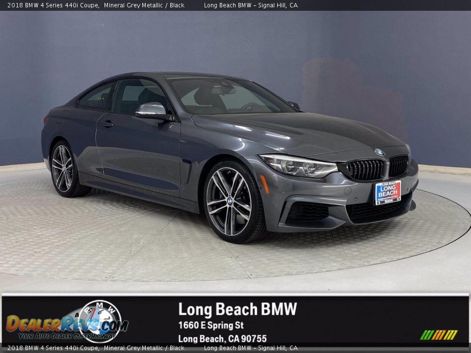 2018 BMW 4 Series 440i Coupe Mineral Grey Metallic / Black Photo #1