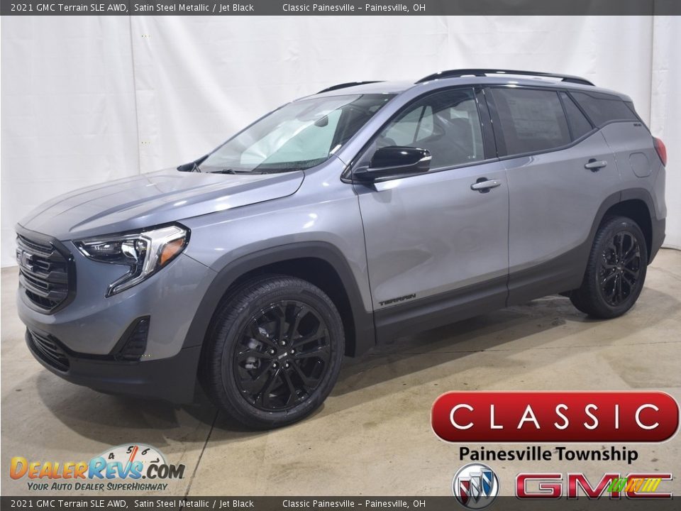 2021 GMC Terrain SLE AWD Satin Steel Metallic / Jet Black Photo #1