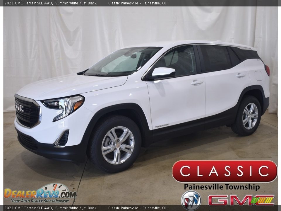 2021 GMC Terrain SLE AWD Summit White / Jet Black Photo #1