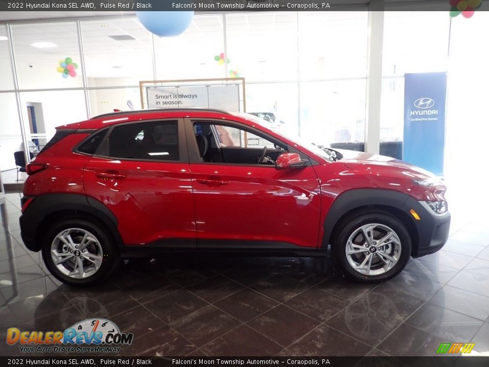 2022 Hyundai Kona SEL AWD Pulse Red / Black Photo #1