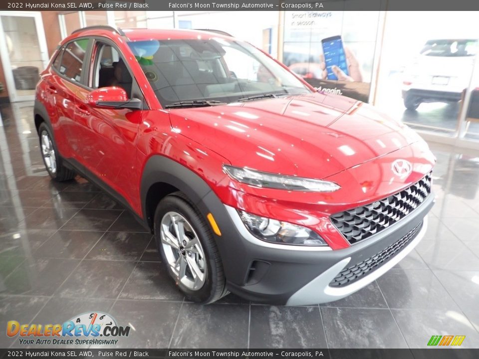 2022 Hyundai Kona SEL AWD Pulse Red / Black Photo #2