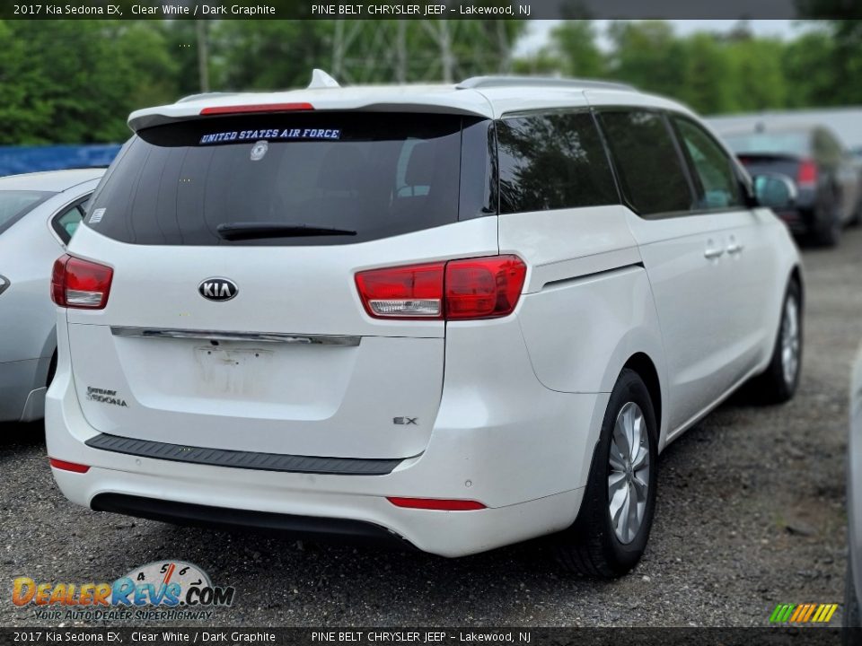 2017 Kia Sedona EX Clear White / Dark Graphite Photo #4