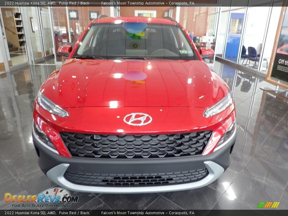 2022 Hyundai Kona SEL AWD Pulse Red / Black Photo #3