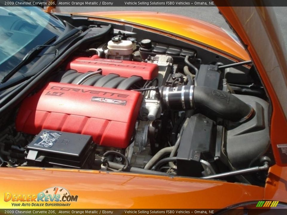 2009 Chevrolet Corvette Z06 Atomic Orange Metallic / Ebony Photo #4