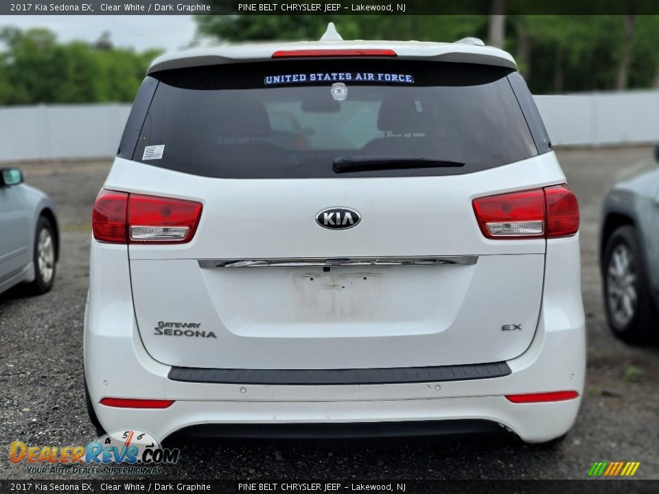 2017 Kia Sedona EX Clear White / Dark Graphite Photo #5