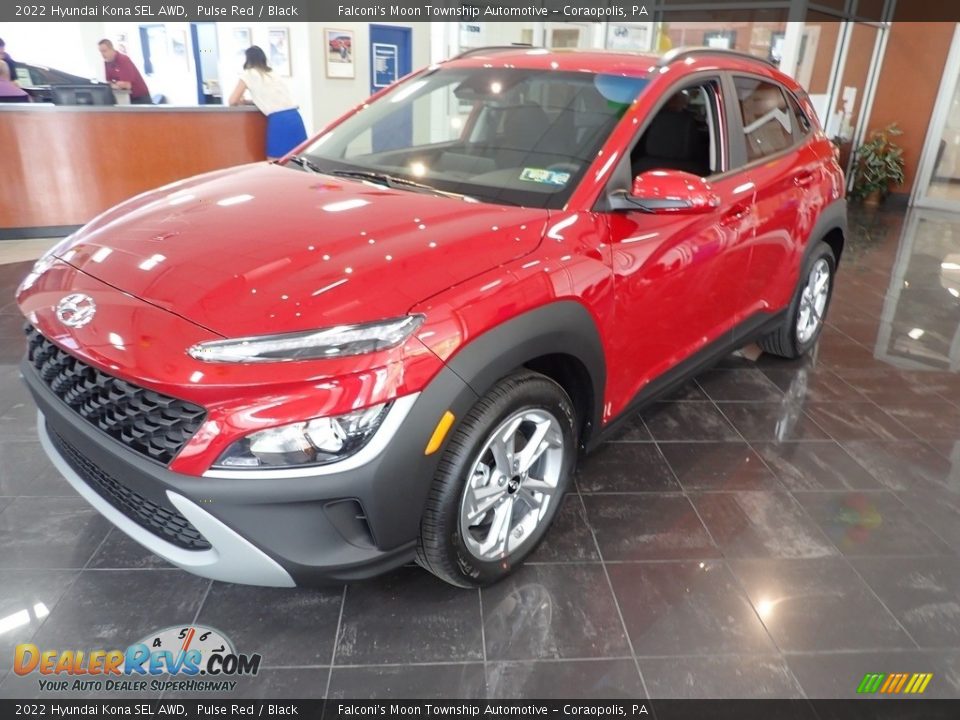 2022 Hyundai Kona SEL AWD Pulse Red / Black Photo #4