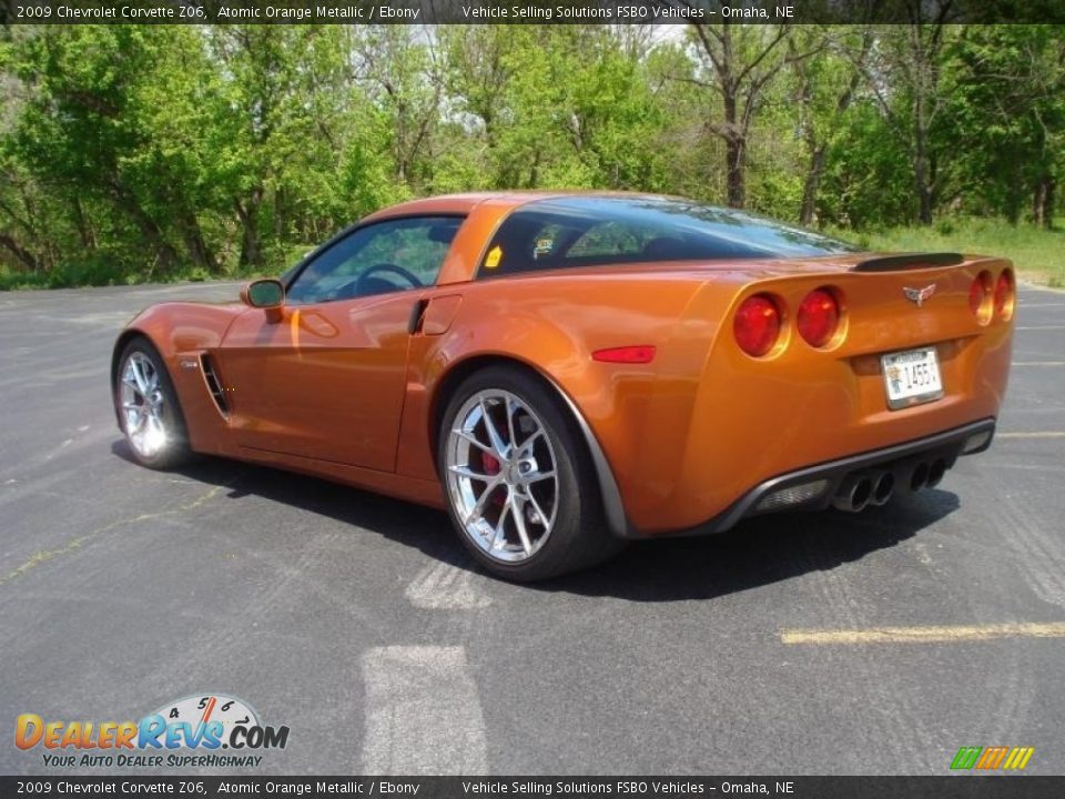 2009 Chevrolet Corvette Z06 Atomic Orange Metallic / Ebony Photo #5