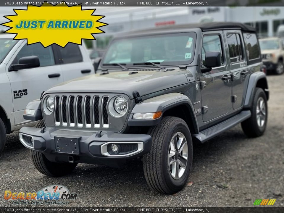 2020 Jeep Wrangler Unlimited Sahara 4x4 Billet Silver Metallic / Black Photo #1