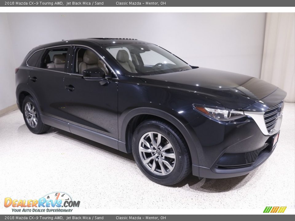 2018 Mazda CX-9 Touring AWD Jet Black Mica / Sand Photo #1