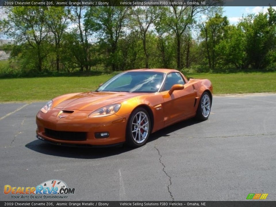 2009 Chevrolet Corvette Z06 Atomic Orange Metallic / Ebony Photo #6