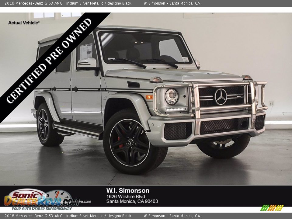 2018 Mercedes-Benz G 63 AMG Iridium Silver Metallic / designo Black Photo #1