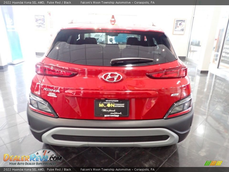 2022 Hyundai Kona SEL AWD Pulse Red / Black Photo #7