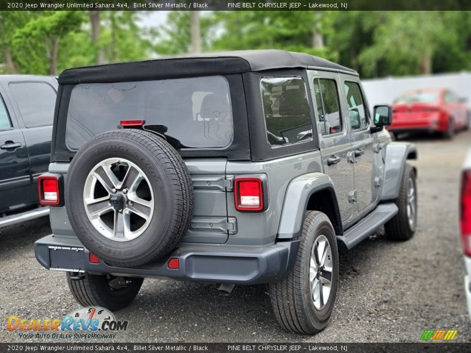 2020 Jeep Wrangler Unlimited Sahara 4x4 Billet Silver Metallic / Black Photo #4