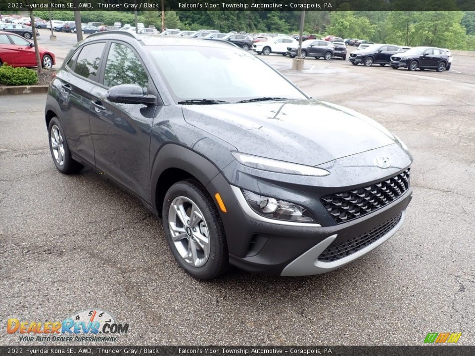 2022 Hyundai Kona SEL AWD Thunder Gray / Black Photo #3