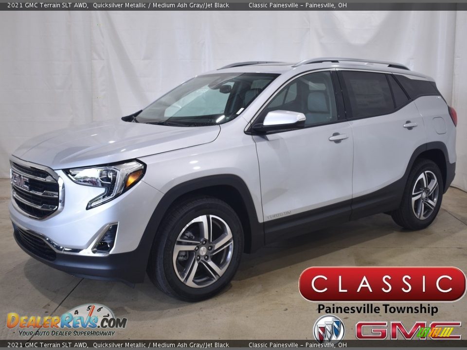 2021 GMC Terrain SLT AWD Quicksilver Metallic / Medium Ash Gray/Jet Black Photo #1