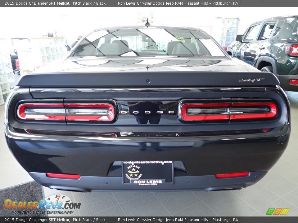 2015 Dodge Challenger SRT Hellcat Pitch Black / Black Photo #3