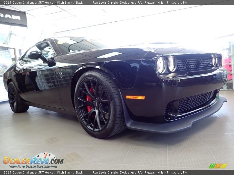 2015 Dodge Challenger SRT Hellcat Pitch Black / Black Photo #6