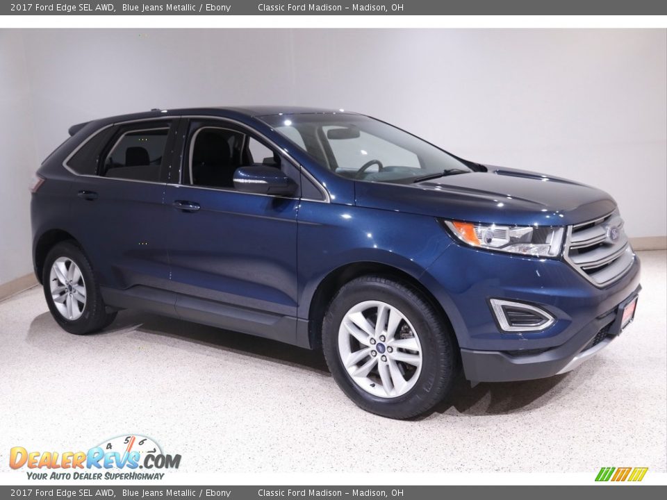 2017 Ford Edge SEL AWD Blue Jeans Metallic / Ebony Photo #1