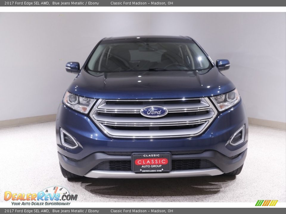 2017 Ford Edge SEL AWD Blue Jeans Metallic / Ebony Photo #2