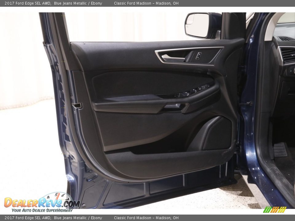 2017 Ford Edge SEL AWD Blue Jeans Metallic / Ebony Photo #4