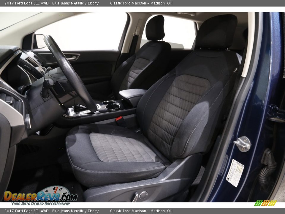 2017 Ford Edge SEL AWD Blue Jeans Metallic / Ebony Photo #5