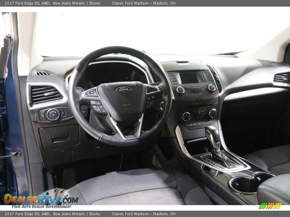 2017 Ford Edge SEL AWD Blue Jeans Metallic / Ebony Photo #6