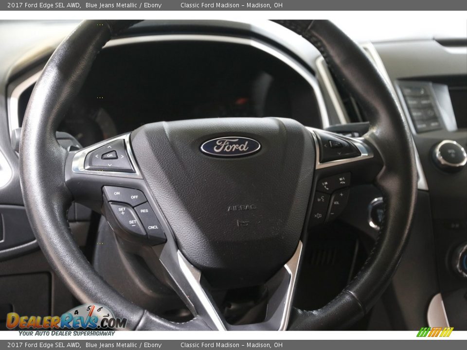 2017 Ford Edge SEL AWD Blue Jeans Metallic / Ebony Photo #7